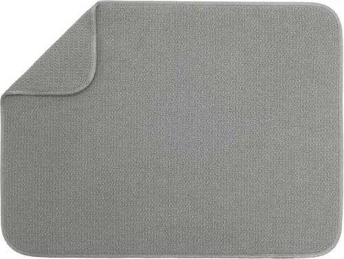 Vista 31 de S&T INC. Tapete de microfibra para secado de platos, reversible y absorbente para cocina, de 16 x 18 pulgadas, color negro