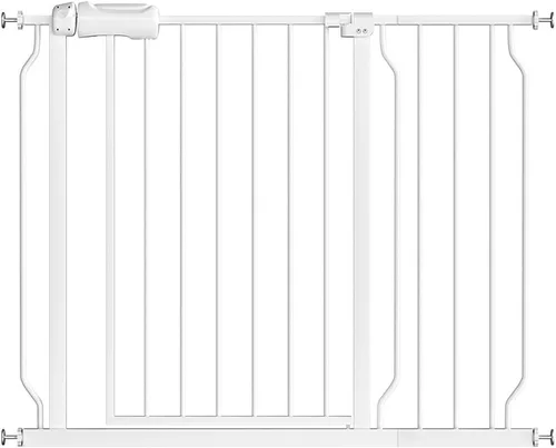 Vista 13 de Fairy Baby Puertas extra anchas para bebés de 71.7 a 76.3 pulgadas, puertas de seguridad infantil con cierre automático para escaleras, barandillas