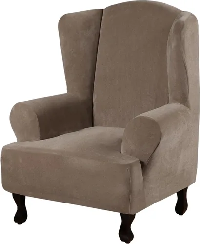 Vista 79 de H.VERSAILTEX Funda de terciopelo elástico para sillón, funda para sillón de 1 cojín para sala de estar, funda de muebles hecha de terciopelo grueso