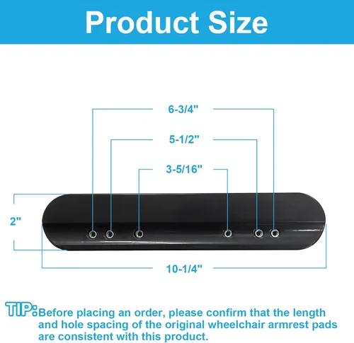 Vista 3 de Almohadillas para reposabrazos de silla de ruedas, almohadillas de alta calidad para reposabrazos de silla de ruedas, accesorios de repuesto