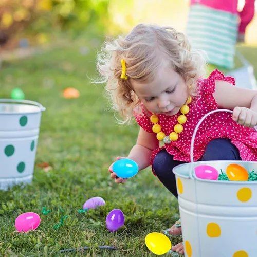 Vista 5 de 12 huevos de Pascua rellenos con marionetas de dedo para rellenar cestas de Pascua, búsqueda de huevos de Pascua, recuerdo de fiesta de Pascua