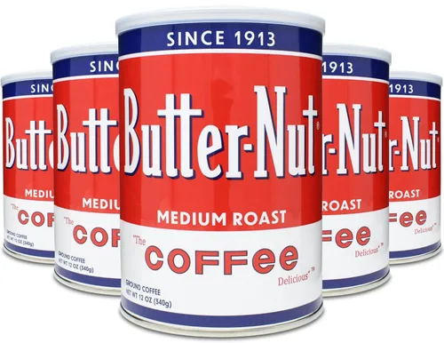 Vista 4 de Butter-Nut Original Blend Café molido, tostado medio, lata de acero de 12 onzas