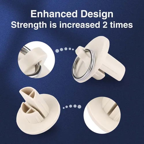 Vista 2 de Piezas de repuesto para persianas para exteriores con anillo, doble mejora de resistencia, resistencia a la intemperie, compatible con persianas