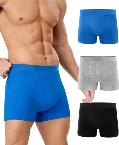 Vista 10 de YESWEL Ropa Interior para Incontinencia Masculina, Calzoncillos Tipo Bóxer de Algodón a Prueba de Fugas, Lavables y Reutilizables, Flujo Abundante