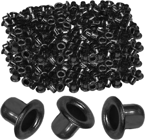 Vista 42 de Litoexpe Ojales Pequeños de 1.5MM, 200 Piezas, Ojales Autoadhesivos para Núcleos de Cuentas, Ropa, Cuero, Lona (Latón Antiguo)