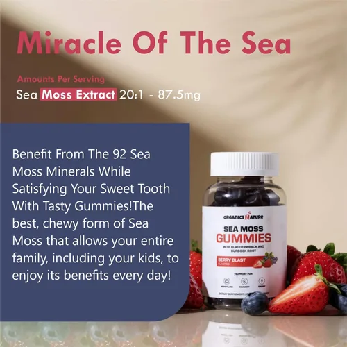 Vista 7 de ORGANICS NATURE Cápsulas de aceite de semilla negra (2 botellas) y gomitas de musgo marino (2 botellas) Cápsulas blandas veganas, para cabello