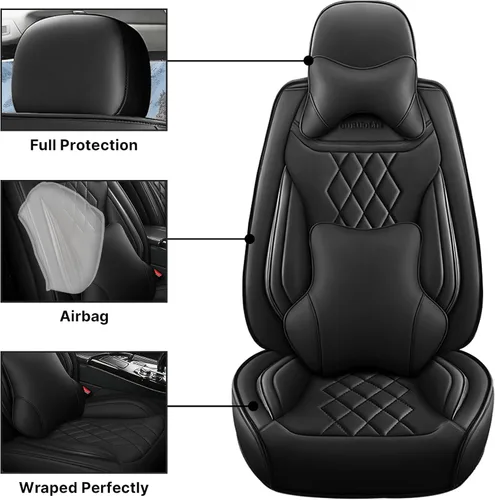 Vista 18 de Fundas de asiento para Chevrolet Cruze 2011-2019, funda de asiento de automóvil de cuero impermeable, accesorios para interiores de automóvil suaves