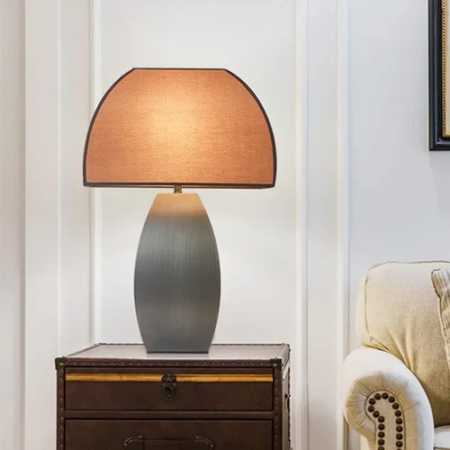 Vista 6 de Bedside Table Lamp Simple Metal Bedside Lamp Modern Bedroom Bedside Lamp Stylish Home Living Room Study Room Decorative Table Lamp Bedside Lamps