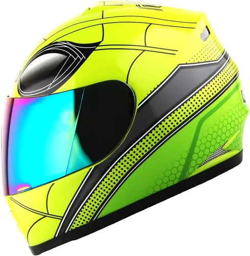 Vista 15 de WOW Casco integral para motocicleta, bicicleta urbana BMX MX para niños: HKYB15