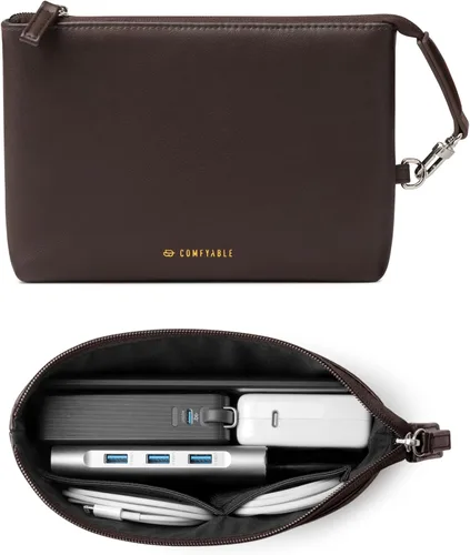 Vista 6 de Comfyable Organizador electrónico de viaje, bolsa de almacenamiento de cable para accesorios tecnológicos, organizador de cables resistente al agua