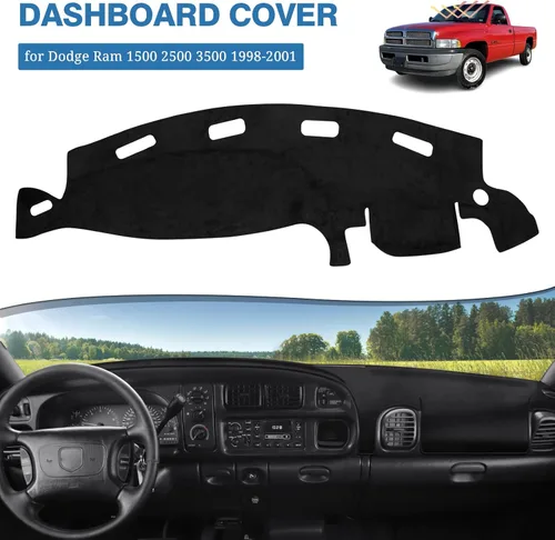 Vista 173 de FIILINES - Cubierta para tablero, accesorio para tablero de malla antideslizante, parasol sin reflejos y protector compatible con Toyota Tundra