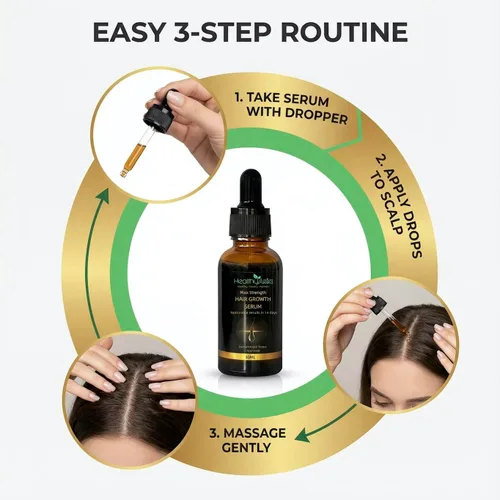 Vista 2 de Black Label Max Strength - Suero para el crecimiento del cabello, reduce la pérdida de cabello, nutre las hebras del cabello, 1.0 fl oz/1.0 onzas