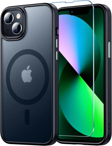Vista 15 de Funda magnética para iPhone 13, compatible con MagSafe, protección contra caídas de grado militar, antideslizante, a prueba de golpes de 13 pies