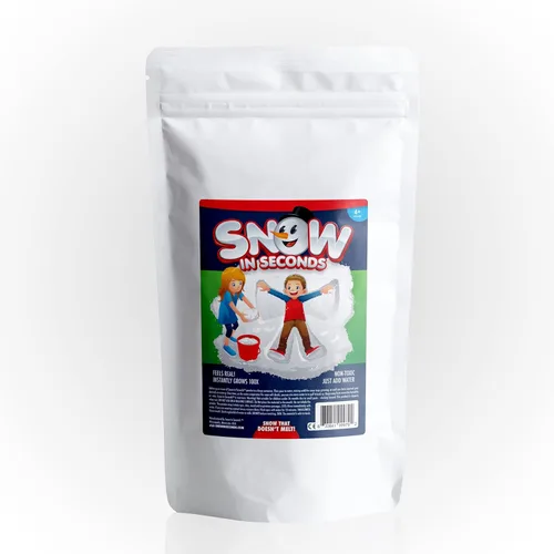 Vista 10 de Pequeña Nieve Instantánea Artificial - Como se Vio en Shark Tank - Haz Slime de Nube