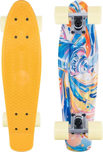 Vista 11 de KMX Classic Retro Mini Cruiser Skateboard for Kids, Teens, Adults