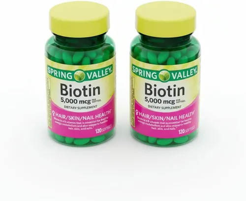 Vista 8 de Biotin 5000 mcg 120 cápsulas blandas – Suplemento de biotina de alta potencia, vitamina B7 para cabello, piel, uñas, vitaminas para mujeres
