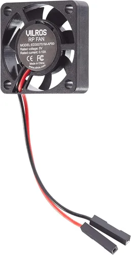 Vista 8 de Vilros Raspberry Pi 4 Kit básico de inicio de 4 GB con carcasa de aleación de aluminio resistente refrigerada por ventilador