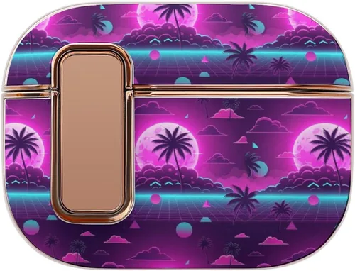 Vista 15 de Portable Shockproof Cases Cover Compatible with Airpods Pro 2 Charging Case for Women Men with Lock, Rose Flowers German Shepherd Purple