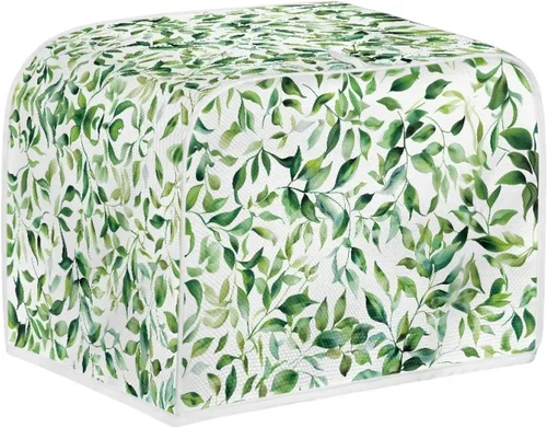 Vista 39 de Cubierta para tostadora con diseño de bandera americana y pájaros florales, protector de tostadora compatible con 2 rebanadas, cubierta protectora