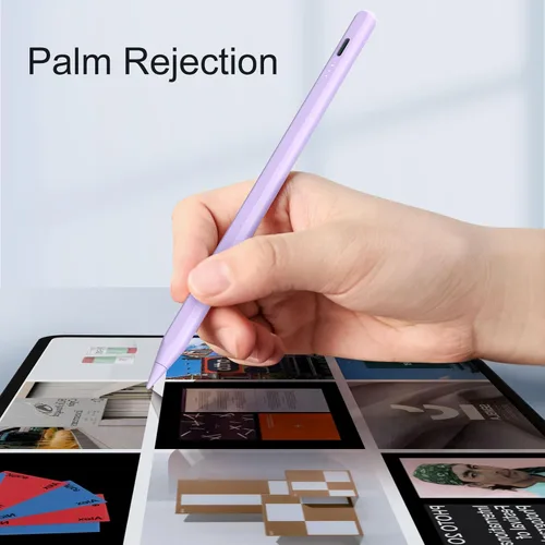 Vista 6 de Lápiz óptico para iPad, carga rápida de 13 minutos para Apple iPad Pencil con rechazo de palma, compatible iPad Air 3/4/5/6 2018-2024, iPad Mini