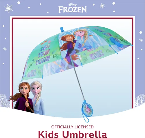 Vista 2 de Disney Paraguas para niños, Frozen/Princesa/Minnie Mouse para niños pequeños y niñas de 3 a 6 años