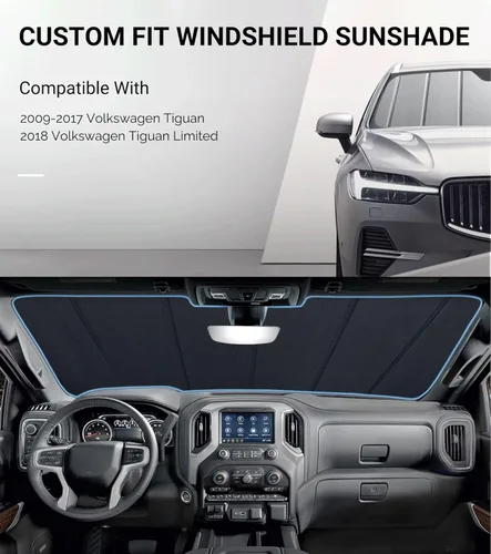 Vista 2 de Pigenius Parasol para parabrisas Volkswagen Tiguan 2009-2017, Tiguan Limited 2018 - Salvaguardia