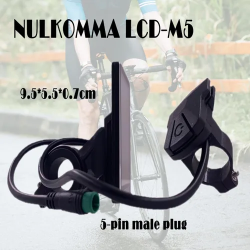 Vista 3 de TZ5 LCD-M5 Medidor de pantalla LCD de bicicleta eléctrica Conector impermeable de 5 pines 24V-60V Universal Ebike Pantalla Panel de control E-Bike