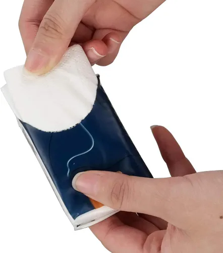 Vista 3 de Pañuelo facial pequeño de 4 capas, paquetes de bolsillo, 100 paquetes de pañuelos