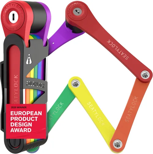 Vista 12 de Seatylock FoldyLock - Candado plegable compacto para bicicleta, candado para bicicleta galardonado y patentado, ligero, de alta seguridad
