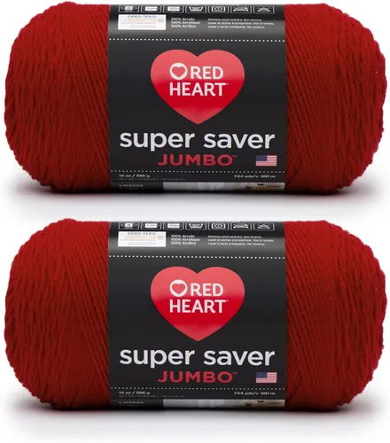 Vista 32 de Red Heart Super Saver - Ovillo de lana jumbo, color blanco suave, 2 unidades (paquete de 1)