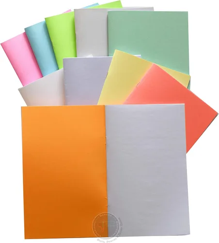 Vista 8 de Cuaderno de bocetos, cuadernos de dibujo para niños, cuadernos a granel, cuaderno de bocetos pequeño, libros en blanco con tapas blancas, 32 páginas