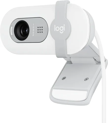 Vista 10 de Logitech Brio 101 Full HD 1080p Webcam para reuniones, transmisión, escritorio, laptop, PC - micrófono integrado, obturador, funciona con Zoom, Negro