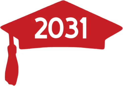 Vista 25 de Class of 2031 Graduation Cap Decal, Graduation T Shirt Transfer, DIY Graduate Shirt Patch, Grad Tshirt Sticker, HTV Vinyl Applique, Pick