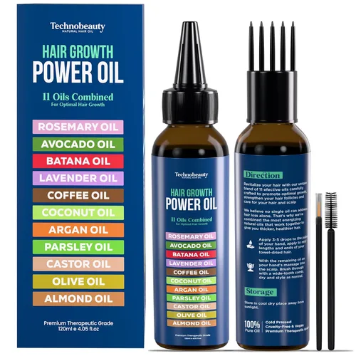 Vista 10 de Aceite de romero con aceite de ricino negro, batana, lavanda, café, coco, argán, aguacate, oliva, almendra y aceite de semillas de perejil, 11