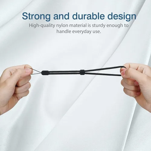 Vista 6 de Hukado Correa de mano para muñeca, paquete de 6 correas ajustables de nailon de 8 pulgadas, llavero para funda de teléfono celular, AirPods Pro 2