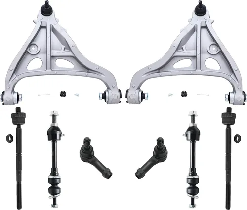Vista 125 de Detroit Axle - Kit de brazos de control delanteros de 8 piezas para Toyota Sienna 2004-2010, 2 brazos de control inferiores con rótulas, 4 barras