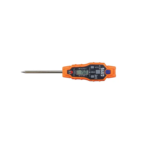 Vista 7 de Klein Tools ET10 - Termómetro digital magnético de bolsillo, termómetro de lectura instantánea HVAC con pantalla retroiluminada, amplio rango