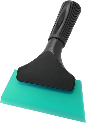 Vista 13 de FOSHIO Escobilla Pequeña con Hoja de Goma Verde de 5 Pulgadas Mini Limpiaparabrisas Herramientas de Tintado de Ventanas para Limpiador de Ventanas