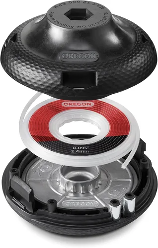 Vista 10 de Oregon Gator SpeedLoad #24-250 Cabezal de repuesto de 4-1/4 pulgadas para recortadoras de gas + 25 discos de línea de recortadora de .095 pulgadas x