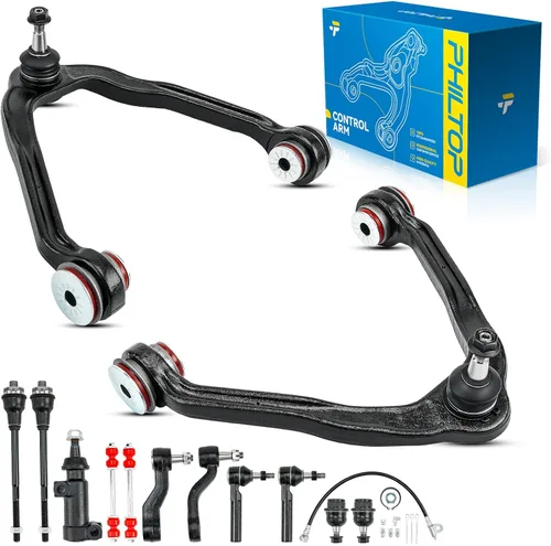 Vista 180 de PHILTOP Kit de suspensión delantera brazo de control inferior con rótula y barra estabilizadora, enlace final compatible con Chevrolet Captiva