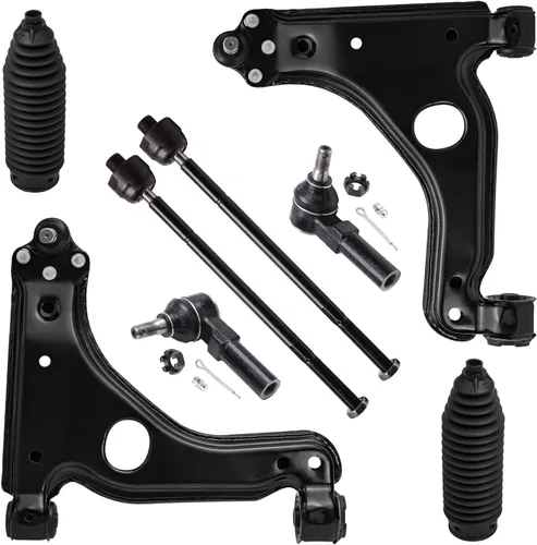 Vista 60 de Detroit Axle - Kit de brazos de control delanteros de 8 piezas para Toyota Sienna 2004-2010, 2 brazos de control inferiores con rótulas, 4 barras
