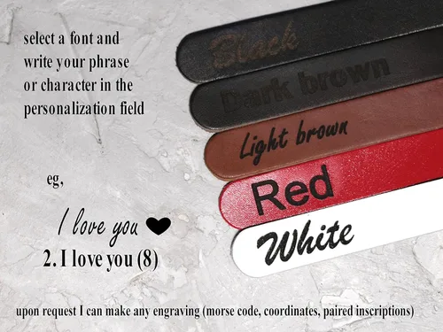 Vista 3 de wide Leather cuff band compatible with Apple watch 38mm 40mm 41mm 42mm 44mm 45mm 46mm 49mm, Handmade UA 1620