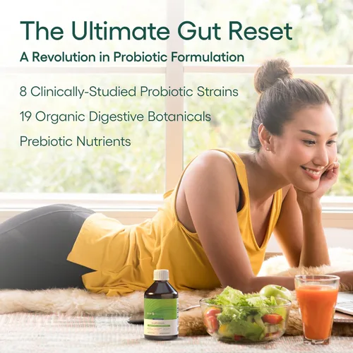 Vista 3 de EcoNugenics ecoProbiotic: Suplemento probiótico y prebiótico para mujeres y hombres con 19 hierbas digestivas - Apoya el microbioma y la salud