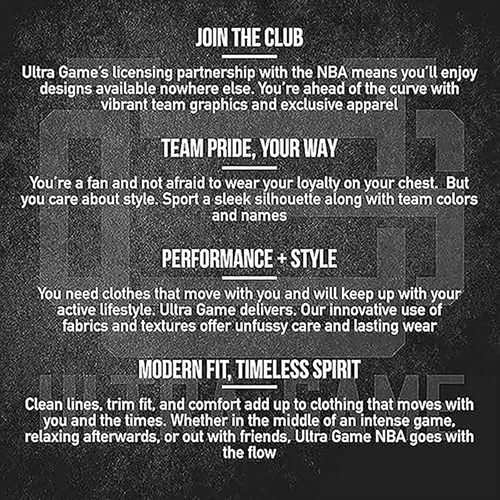 Vista 6 de Ultra Game - Sudadera con capucha unisex oficial de la NBA para adultos, supersuave, Midtown
