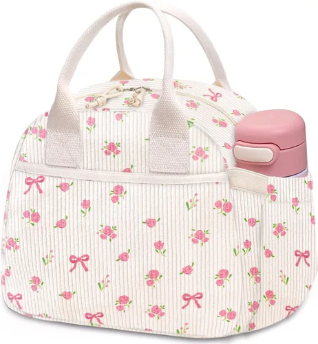 Vista 33 de Carry bloom Lonchera para mujer, bolsa de almuerzo aislada, bonita bolsa