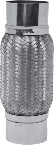 Vista 8 de RP Remarkable Power, RK7520-Tubo flexible de escape de doble trenza de acero inoxidable resistente de 3 "x 4