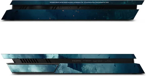 Vista 4 de Head Case Designs Póster de Batman con licencia oficial de The Dark Knight Batman, calcomanía de vinilo para videojuegos, compatible con Sony