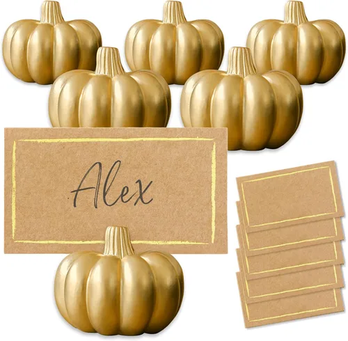 Vista 10 de Kate Aspen Decoración de otoño mini calabaza en burdeos y rosa claro (set de 6), perfecta para decoración de mesa de Acción de Gracias, bodas