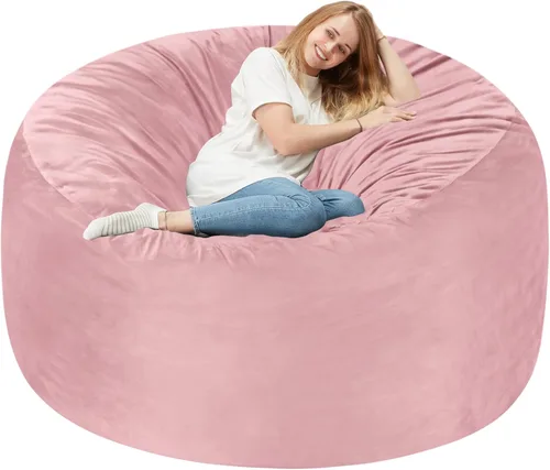 Vista 231 de de 3 pies con relleno de espuma viscoelástica, puf grandes, sofá suave con funda de terciopelo holandés, 36 x 36 x 24 pulgadas (morado)