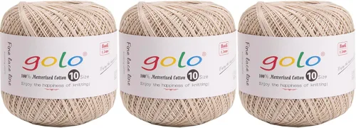 Vista 138 de golo 24 bolas hilo de ganchillo tamaño 10 hilo para tejer a mano hilo de ganchillo 10-24-1